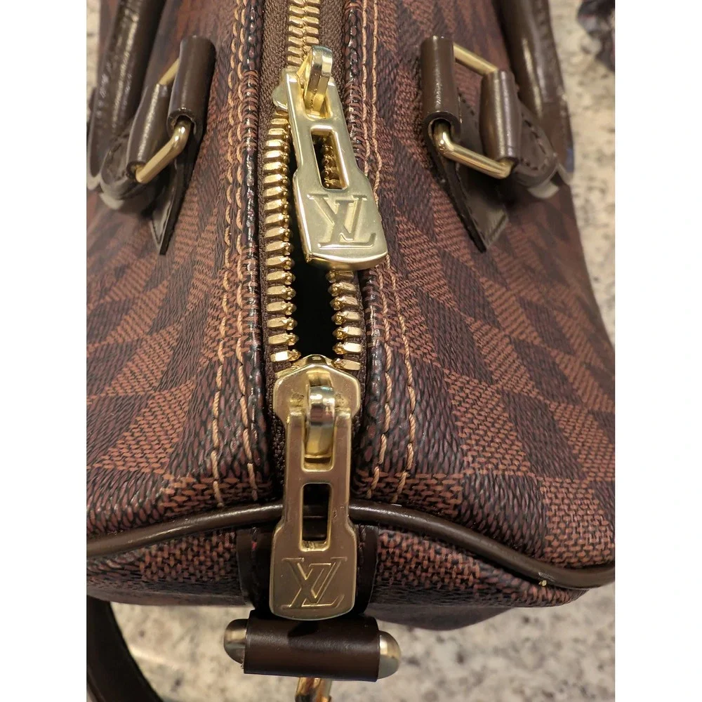 Louis Vuitton Speedy Bandouliere 30 Women Brown Damier Ebene Bag